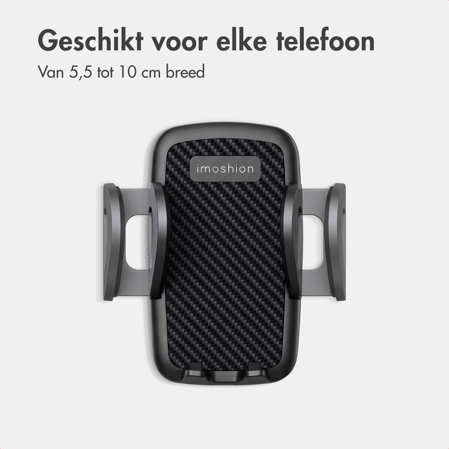 imoshion Telefoonhouder Auto Ventilatie rooster - Verstelbaar en 360° Draaibaar - GSM Houder - Universeel - Carbon Auto Accessories – foto 4
