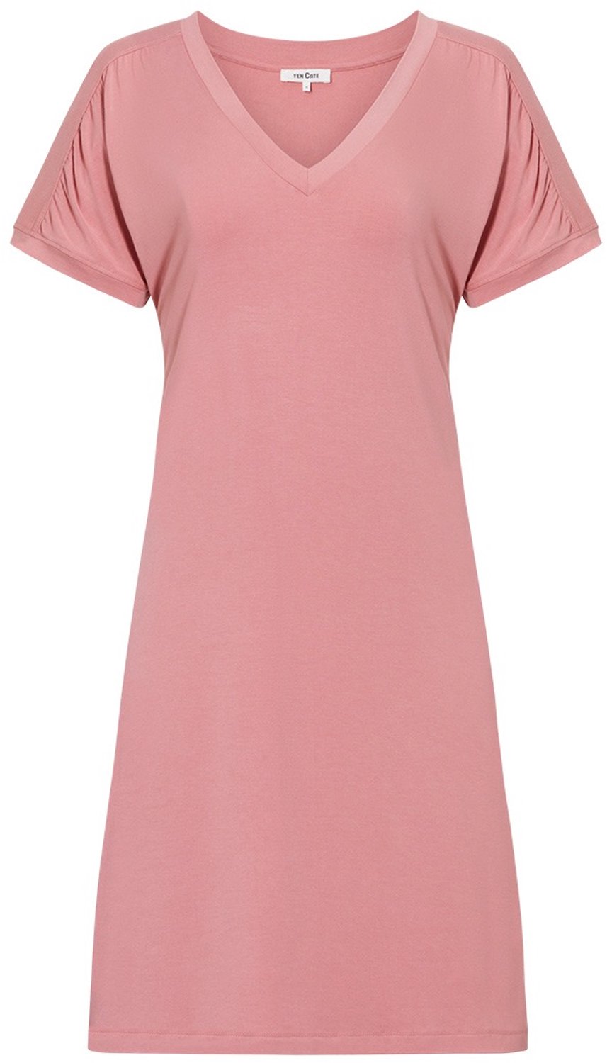 Ten Cate dames V-hals pyjamajurk roze