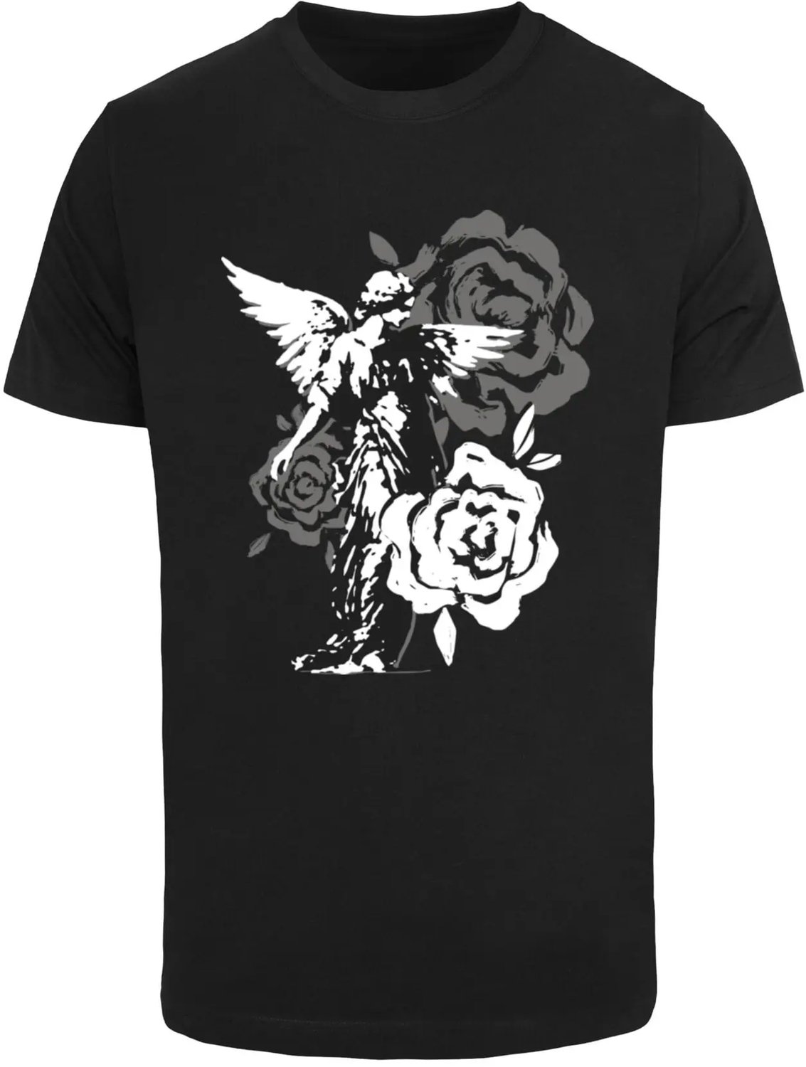 T-shirt Mister Tee Grace In Bloom Zwart
