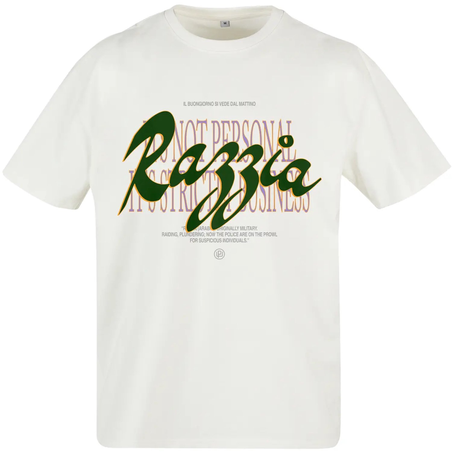 Oversized T-shirt Mister Tee Razzia Wit