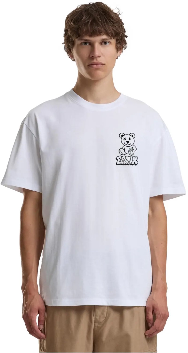 Oversized T-shirt Mister Tee Bronx Bear EMV Wit