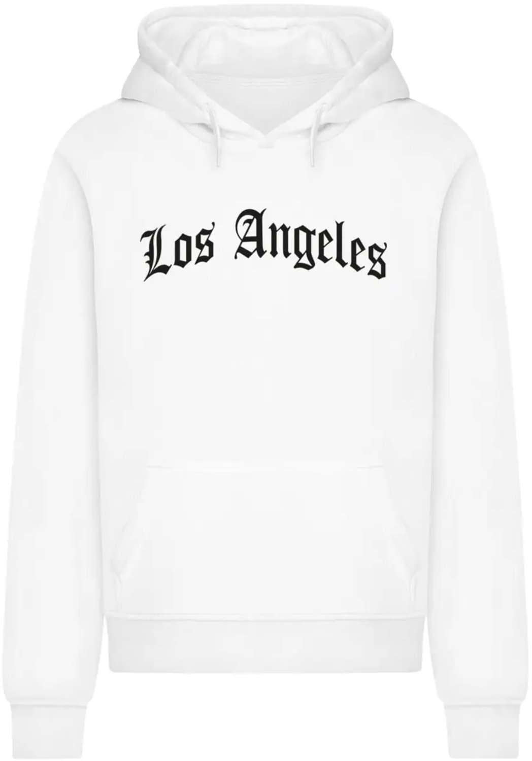 Hoodie Mister Tee Los Angeles Wording Wit