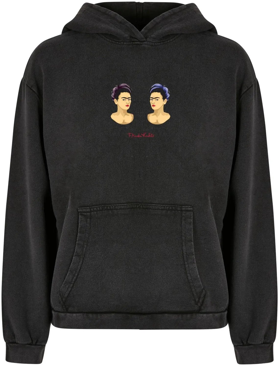 Dames Hoodie Merchcode Frida Kahlo The Two Fridas Zwart