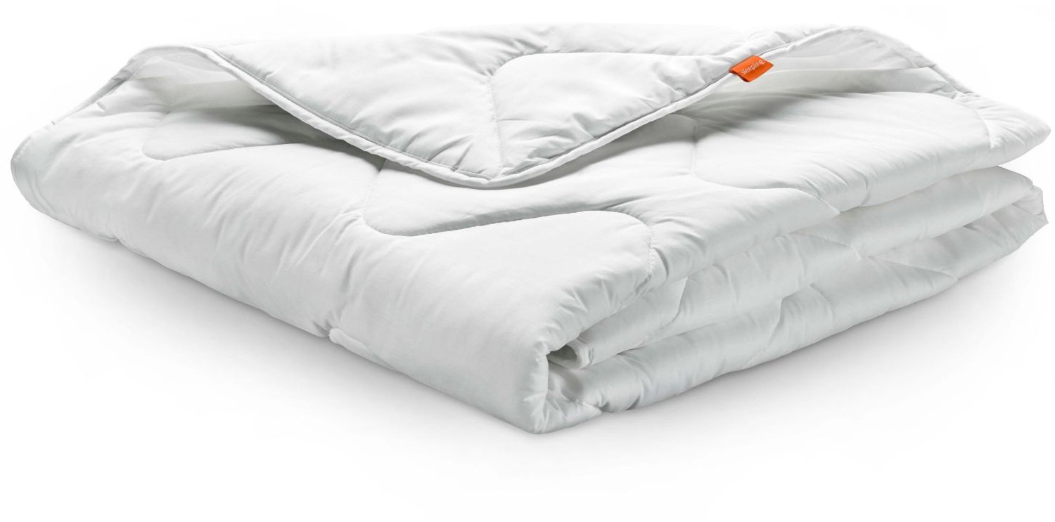 Sleepling Basic 100 zomerdekbed 140 x 200 cm | licht zomerdekbed | Made in EU | Ökotex 100 | wasbaar op 60 graden | warmteklasse garantie | 100% fijne microvezel | wit
