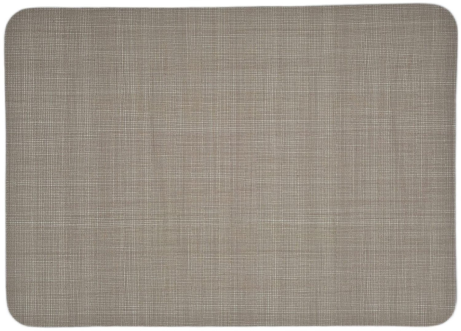 Fino Placemats Set van 4 – Beige – 30x43 cm – Textiellook met Schuimrug – Antislip – Afwasbaar