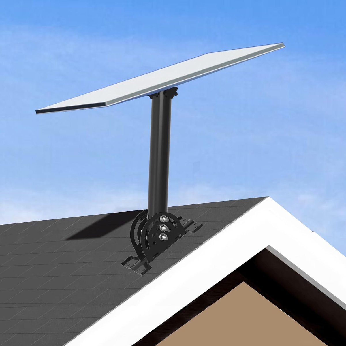 Heavy Duty dakmontage, weerbestendige montagebeugel compatibel met Starlink Gen 3, standaard 4 en standaard 4X schotel, (zwart)