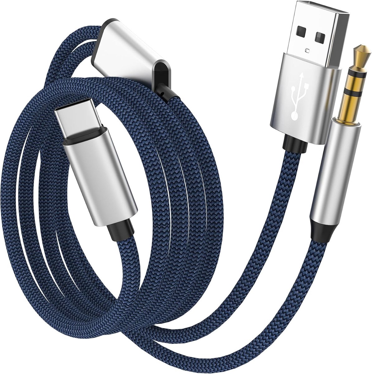 1,2 m jackkabel USB C adapter naar audiokabel stekker voor iPhone 17 16 15 Pro Max 3,5 mm auto AUX stereo hoofdtelefoon voor Apple accessoires compatibel met Samsung Galaxy S26 Ultra voor iPad