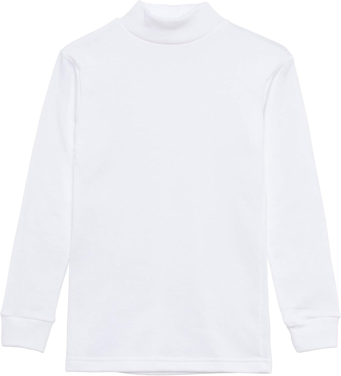Thermisch T-shirt voor Kinderen – Zacht, Ademend, Halve Hoge Kraag, Lange Mouwen, Effen Kleur