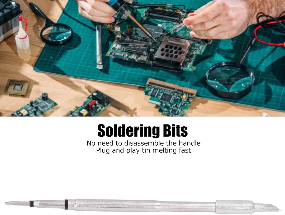 Mini-soldeerbouttips Vervangende Legeringssoldeerpunten voor T245 Puntig Lasgereedschap(245-K)