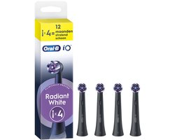 Oral-B Opzetborstels iO Radiant White Zwart 4 stuks