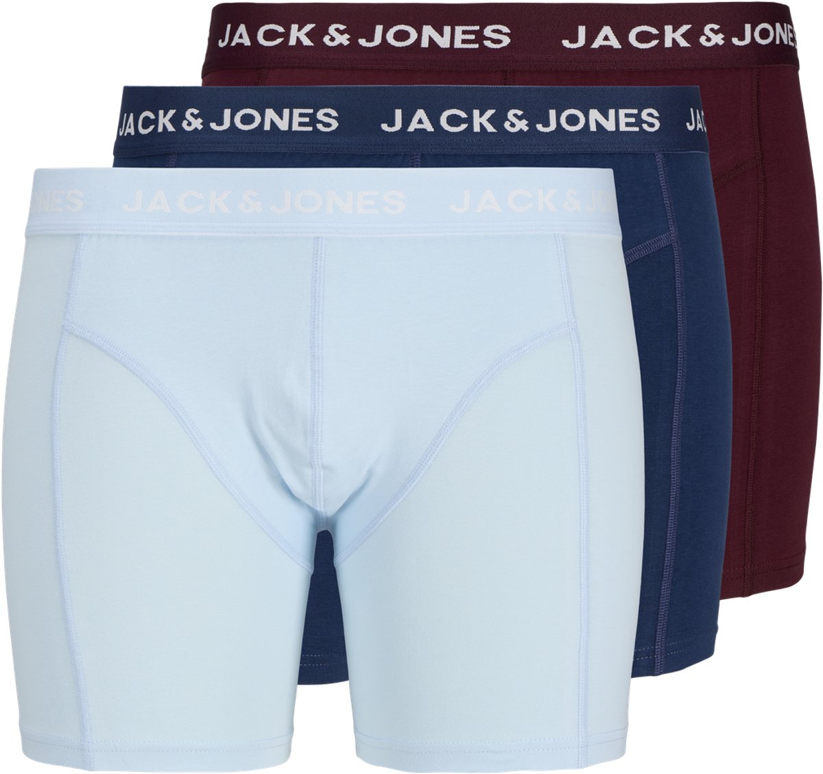 JACK & JONES PLUS - JACJOTA SOLID TRUNKS 3 PACK PLS Heren boxershort