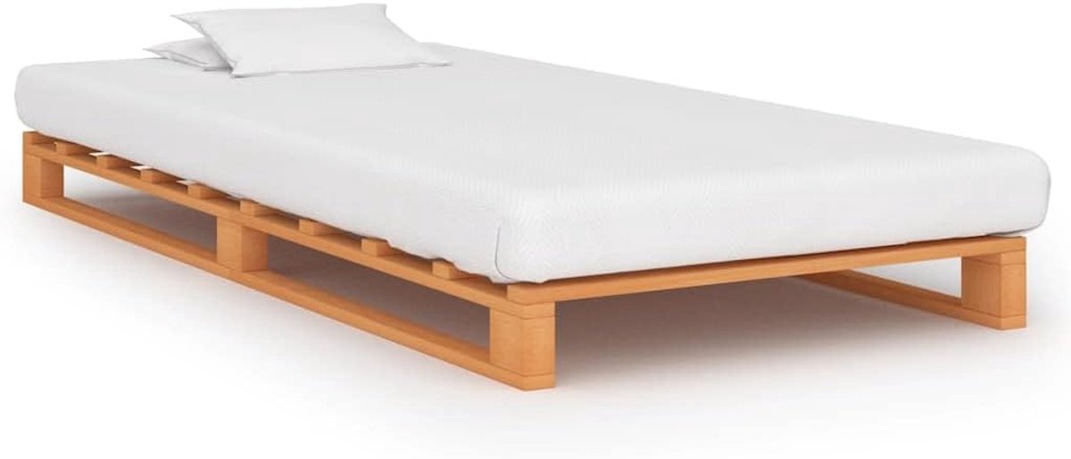 Grenenhout Klassiek palletbedframe 100x200 cm Bruin
