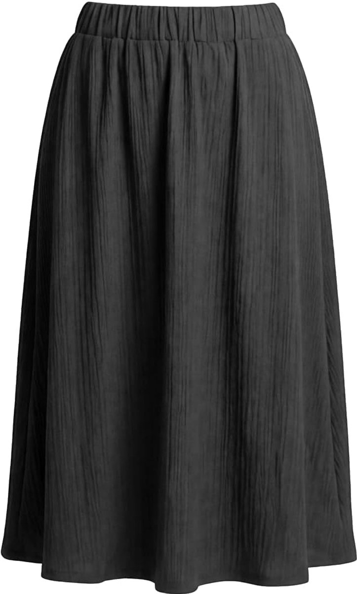 Der Rich Zomerrok met hoge taille van gestructureerde stof, midi-stijl voor dames