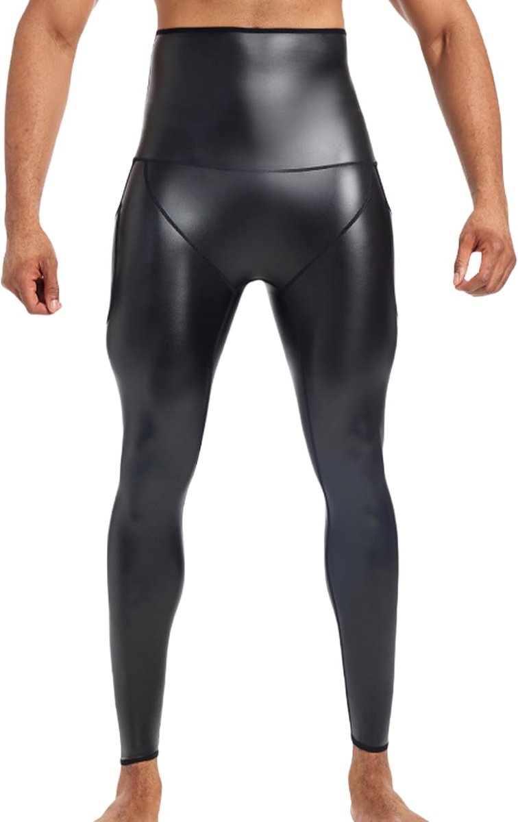 Legging voor heren, compressiepanty, skinny sportbroek, heren, fitnesskleding, hoge taille, voor nachtclub, cosplay kostuum