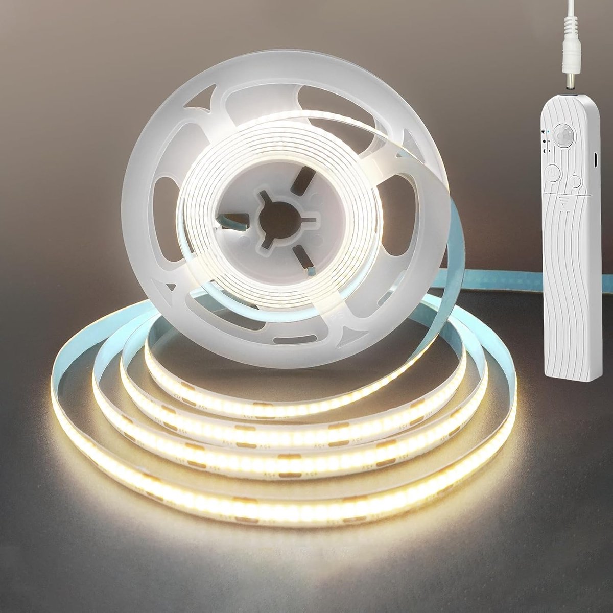 5V bewegingssensor dimbaar USB oplaadbare COB LED bar lamp met 1500mAh batterij,drie modellen,9.84FT/3M,natural white 4000K,320led/M,kast,kledingkast,bed,trap,keuken nacht