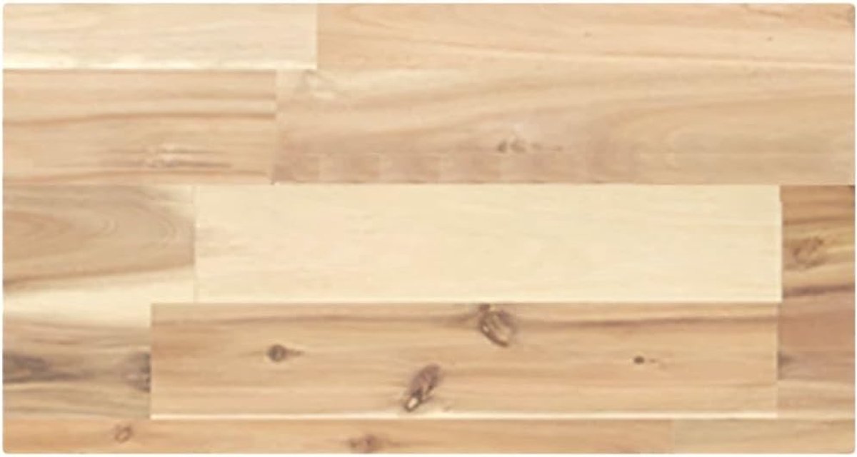 Tafelblad, plank, plank van massief acaciahout, naturel, 40 x 20 x 4 cm, werkblad voor de keuken, houten plaat, boekenkast, houten plank