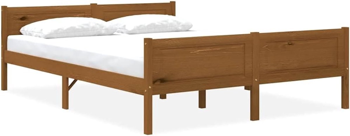 Grenenhout Honingbruin Bedframe 160x200 cm