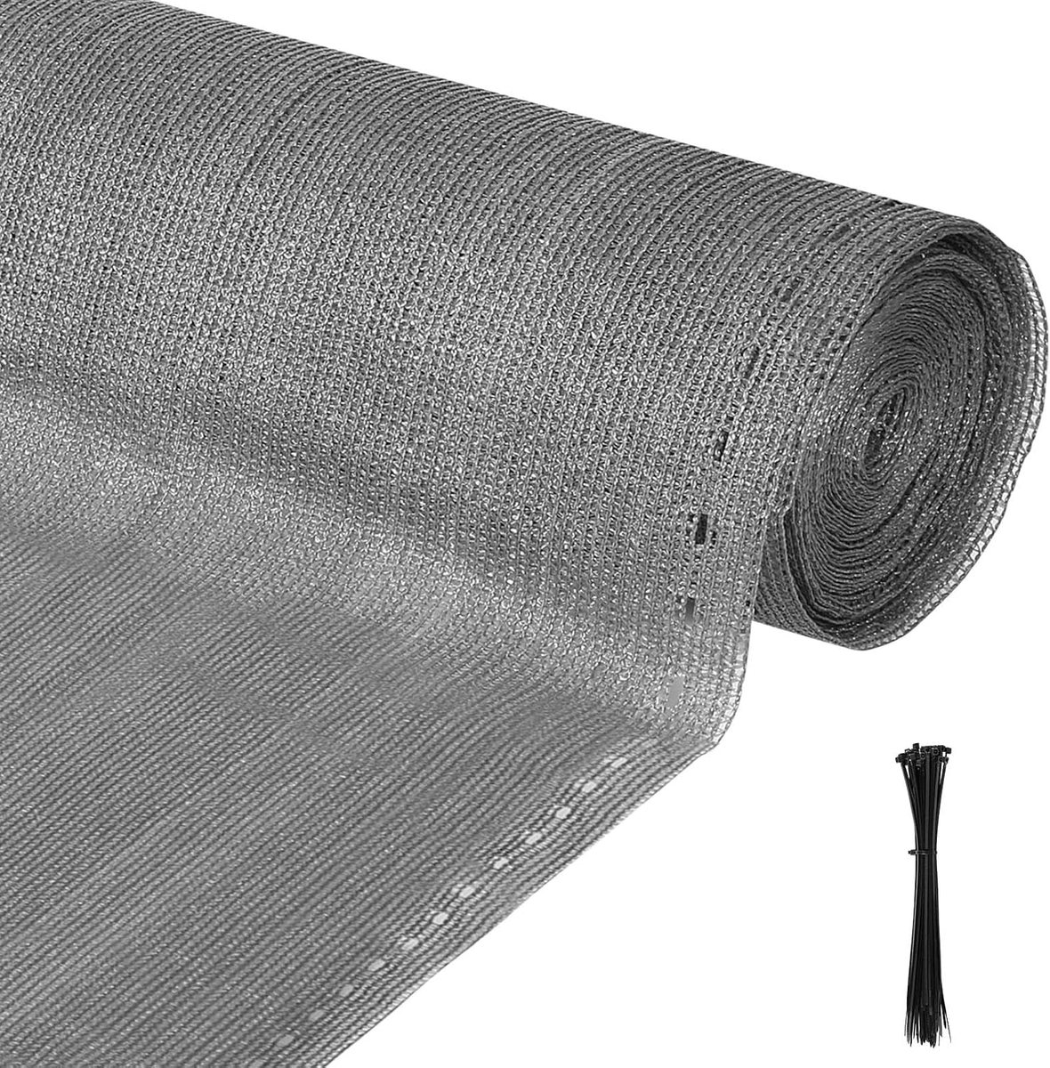 1,5 x 20 m, 150 g/m², HDPE-schaduwweefsel, inkijkbescherming, omheining, schaduwnet, verschillende afmetingen (schaduwwaarde ca. 90%) zonwering, windscherm, hekscherm, antraciet
