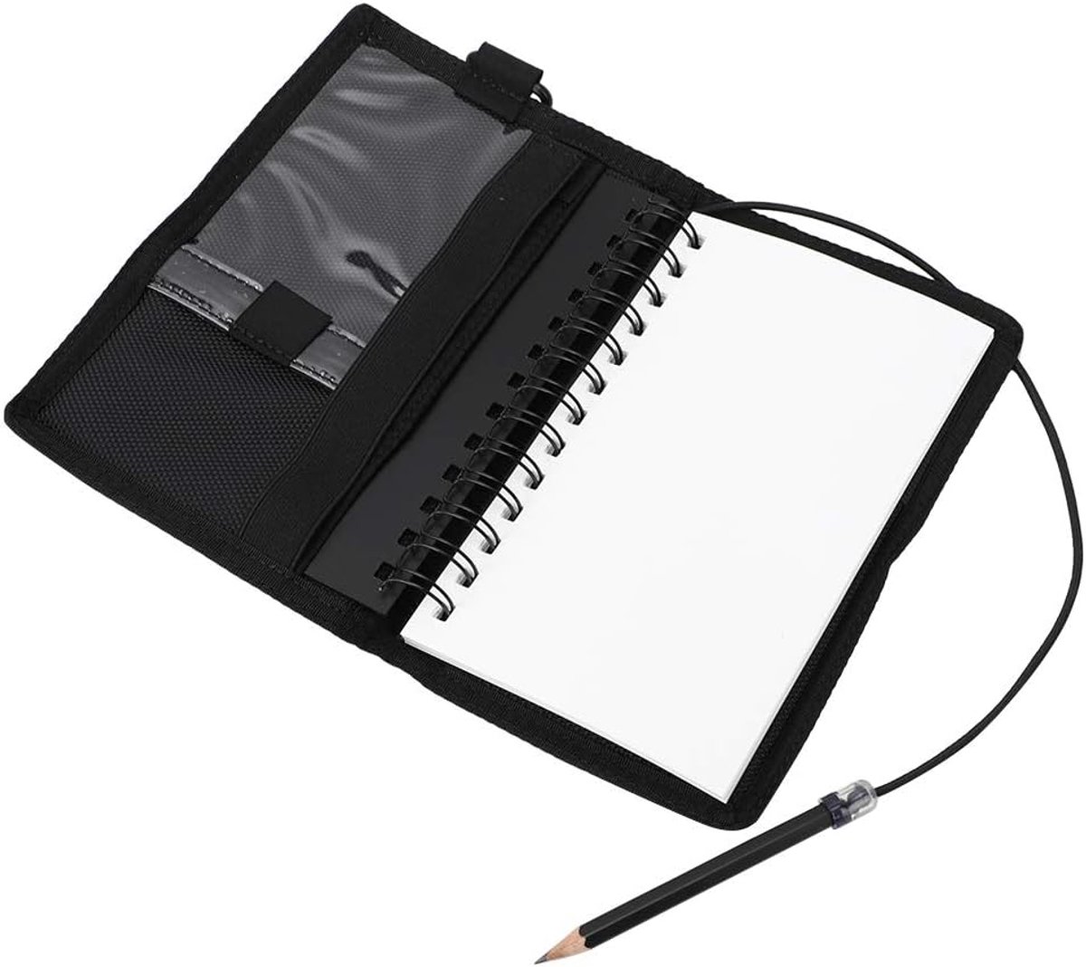Schreibblock Notizblock Wordpad Tauchnotizbuch Wasserfestes Papier mit Relaceble Bleistift(schwarz)
