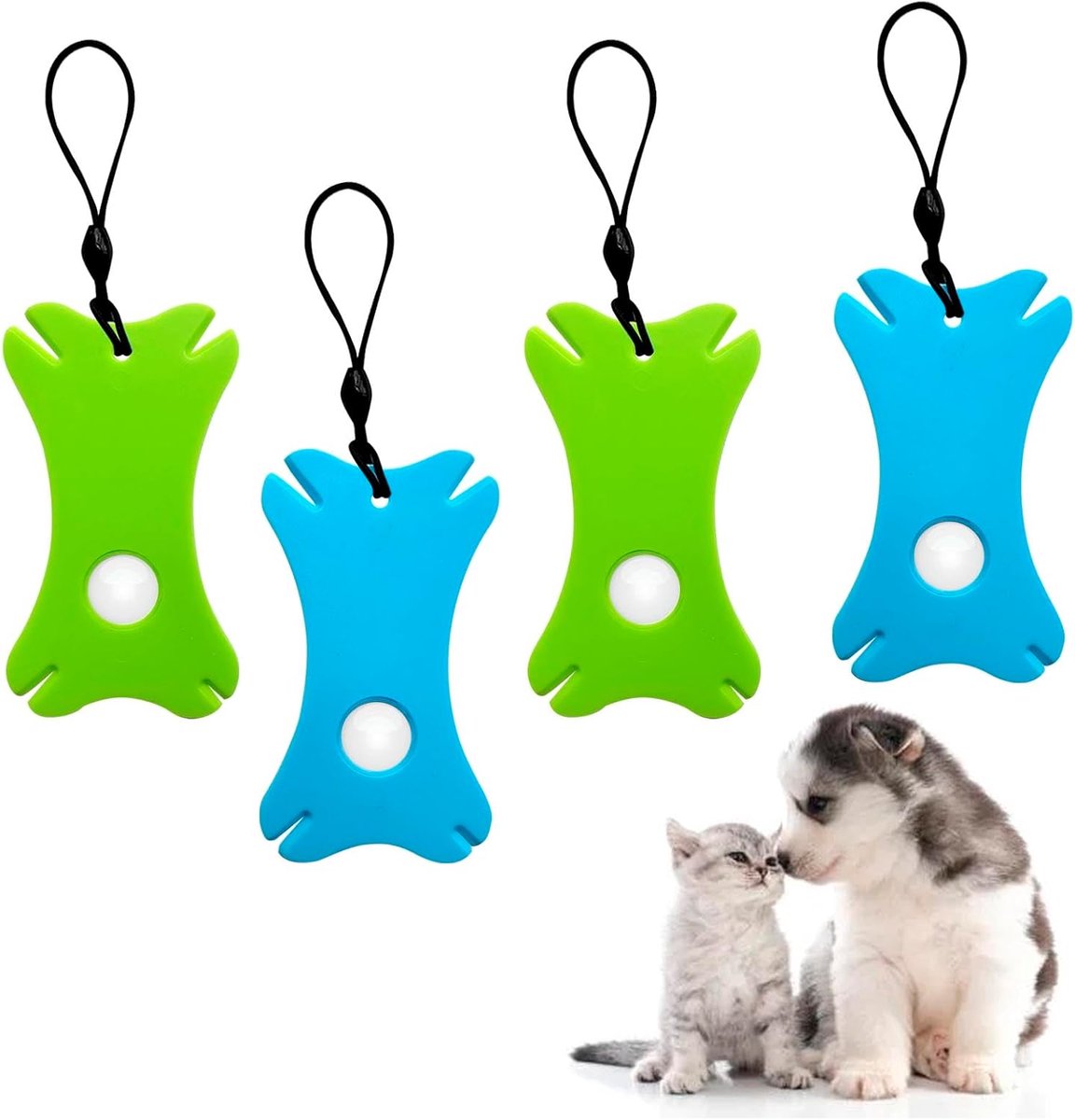 4 STKS Huisdier Reinigingsproducten met Vergrootglas voor Vlooien en Teken Verwijderen, Kat en Hond Insecten Vangen Gereedschap voor Teken Verwijderen Kaart
