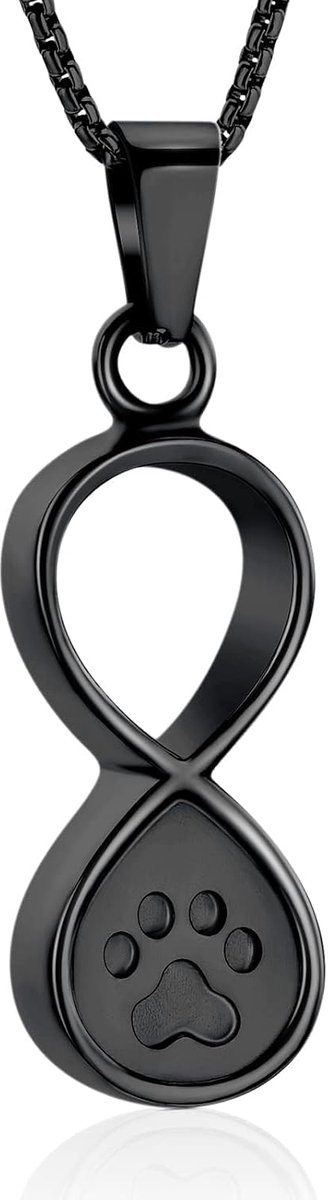 Memorial jewelry Infinity Love Pet urn-halsketting voor as, honden/kat, begrafenis, urn-halsketting