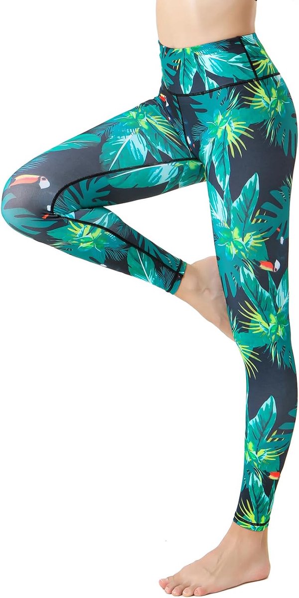 Lange Sportlegging Running Panty Hoge Taille Stretch Fitness Yoga Broek