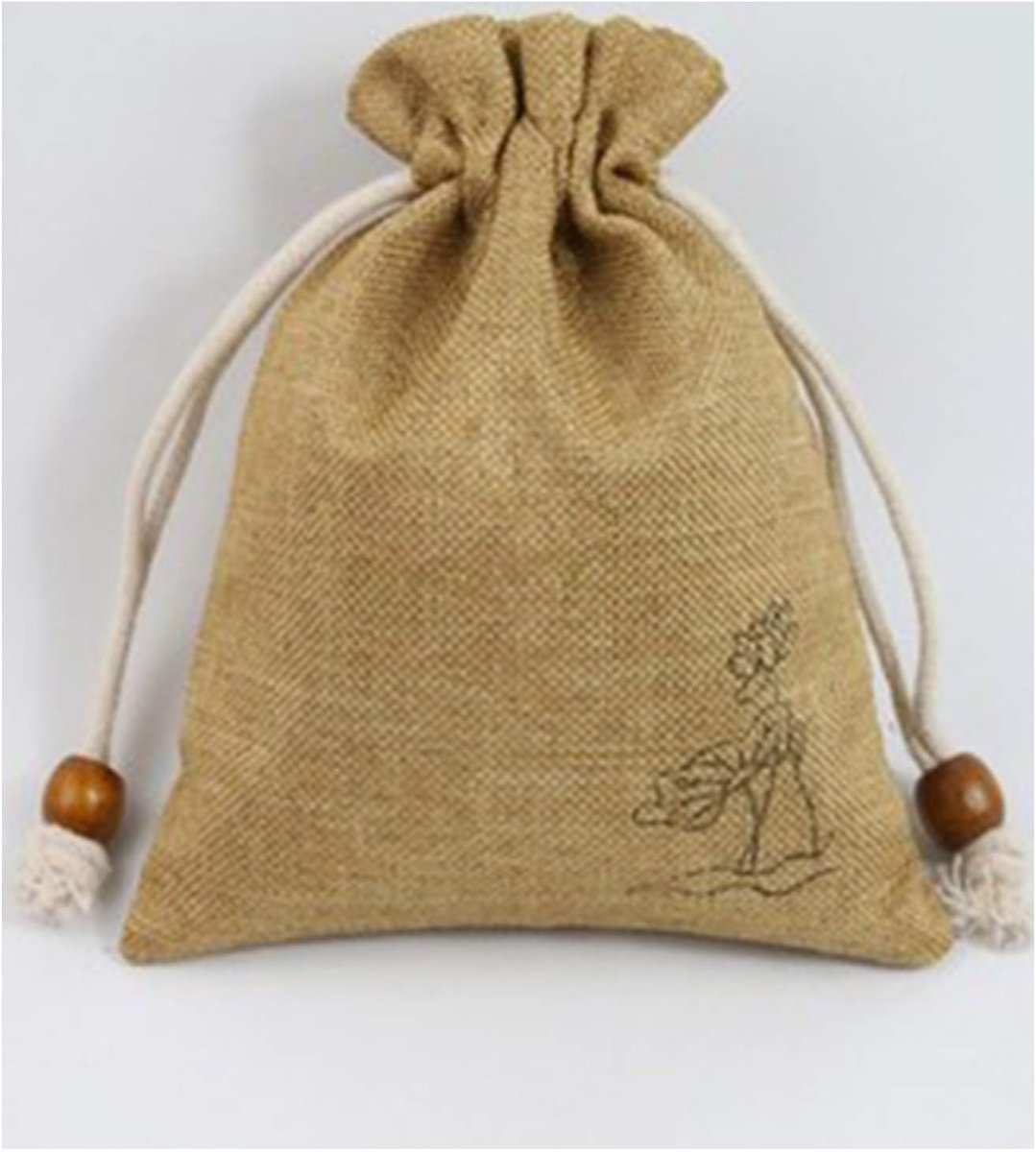 Jute zakken jute zakken bruiloft zakken linnen zak Jute tas gunst Gift Wrap met dubbele koord gift zakje linnen tas kleine jute tas linnen geschenken tas