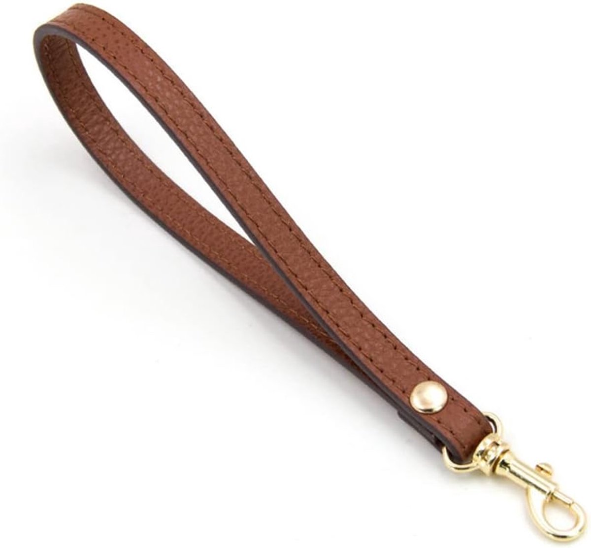 Lederen polsband sleutelhanger vervanging korte armband tashengrepen leren band met karabijnhaak tasriem voor handtassen portemonnee clutch polsband sleutelhanger zakje 1#