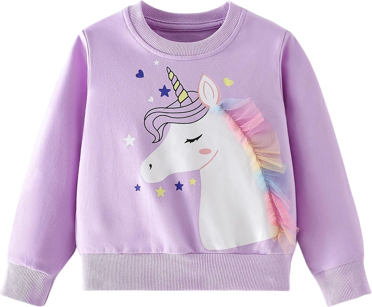 Sweatshirt Meisjes Ronde Hals Sweater Meisjes Katoen Casual Pullover voor Kinderen Herfst Winter Kinderkleding Leeftijd 2-8 Jaar