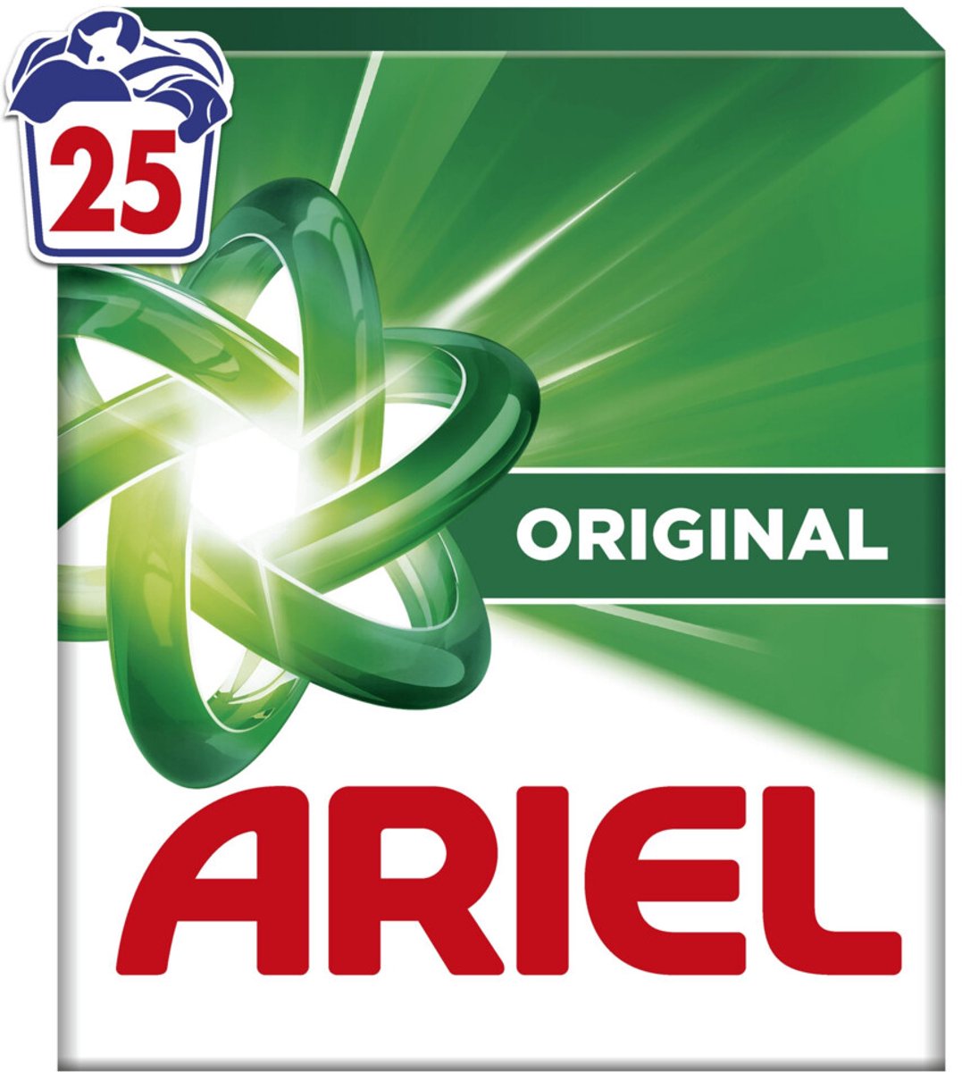 Ariel - Waspoeder Original 25 Wasbeurten - 6 x 1,25 kg - Voordeelverpakking