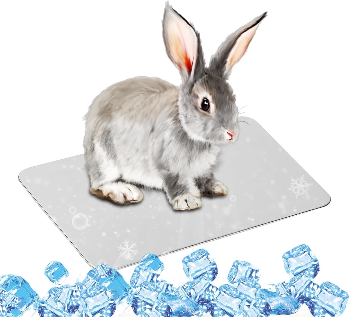 30 x 20 cm zomerijsbed verfrissend, aluminium koelplaat dieren, voor het koelen van huisdieren zoals cavia's, hamsters en konijnen