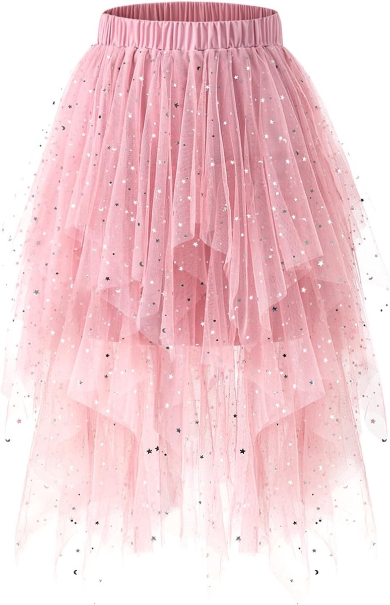 Rokken voor Vrouwen - Trendy Elastische Taille Asymmetrische Tutu Homecoming Halloween A-Lijn Rok