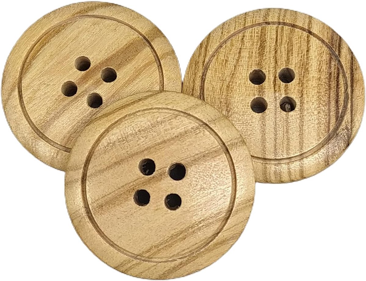 Knopen - 4 gaten - 5 maten (12, 15, 18, 20 en 25 mm) - Vervaardigd en verzonden uit Spanje