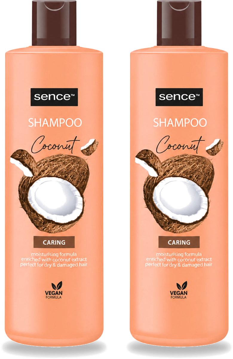 2 x Sence - Coconut - Shampoo - Verzorgend - 400 ml - Voordeelverpakking - Voordeelverpakking - 2 stuks
