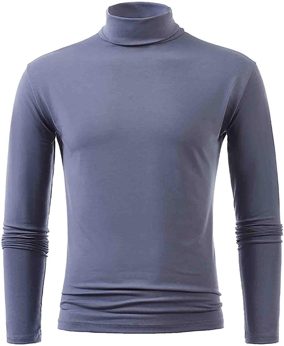 2026 Mannelijke Winter Warm Opstaande Kraag Mode Thermisch Ondergoed Mannen Basic T-Shirt Blouse Trui Lange Mouwen