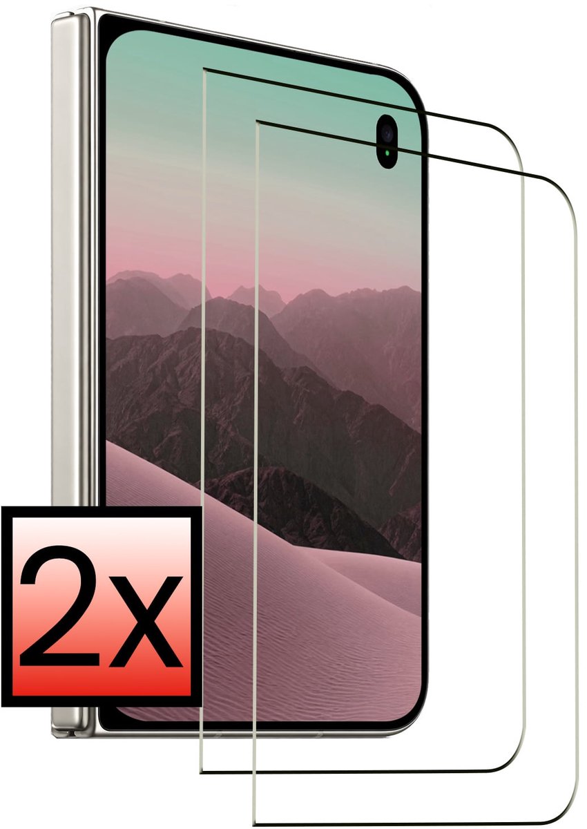 Screenprotector - 2 Stuks - Geschikt voor Apple iPhone Duo - Full Cover - Beschermglas - Gehard Glas - Tempered Glass - Screen Protector
