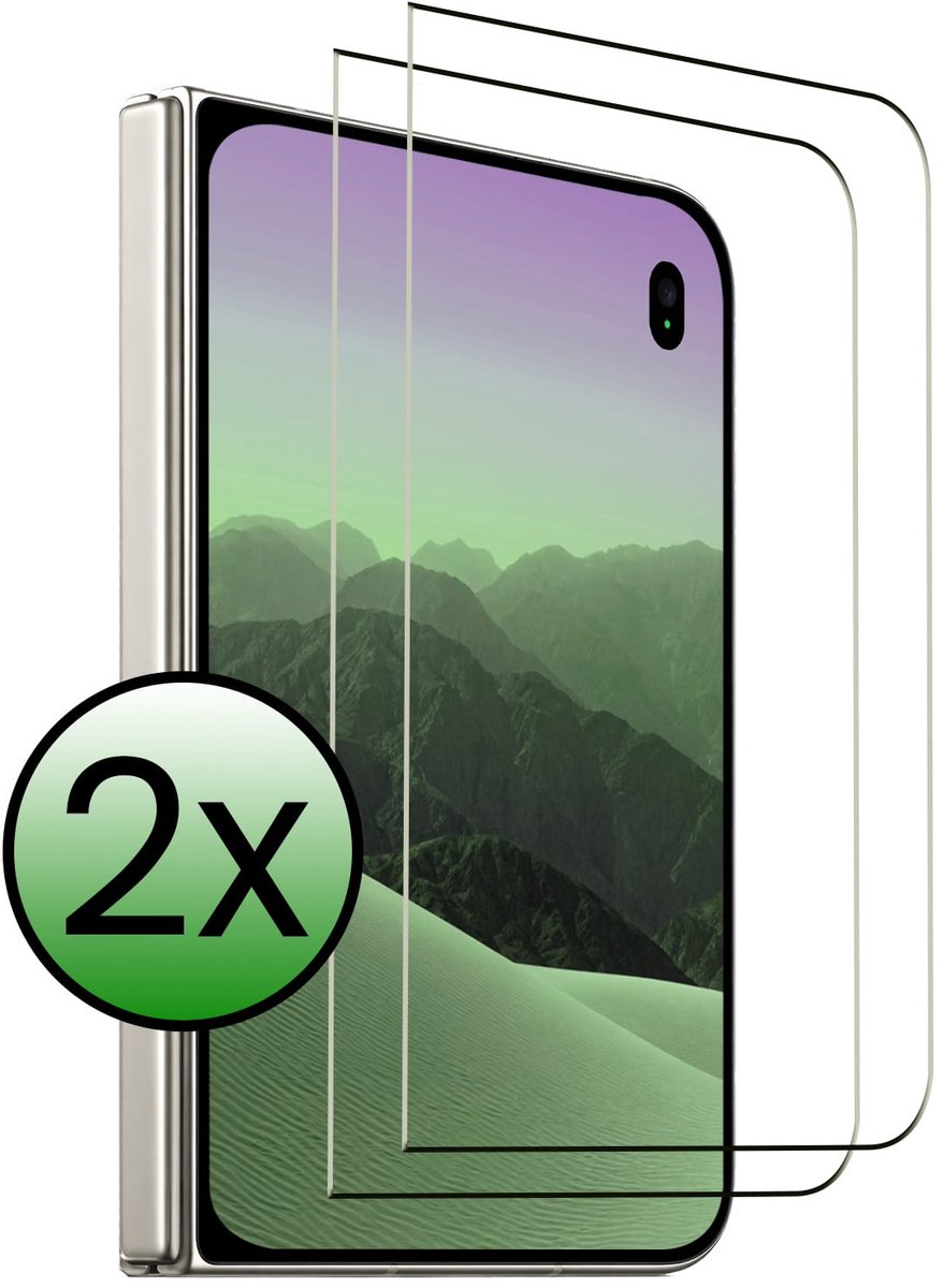 Screenprotector - 2 Stuks Geschikt voor Apple iPhone Duo - Full Cover - Beschermglas - Gehard Glas - Tempered Glass - Screen Protector