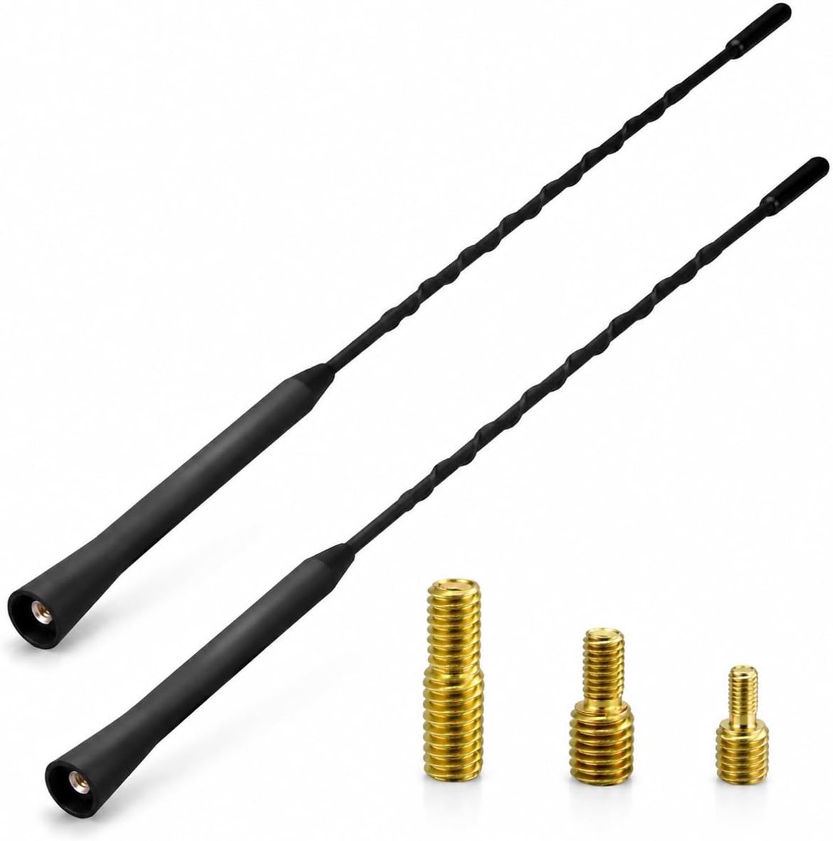 Antennes FM/DAB autoradioantennes, 23 cm, dakantenne, vervangende antennestang voor sterke FM/DAB-ontvangst, compatibel met diverse automodellen.