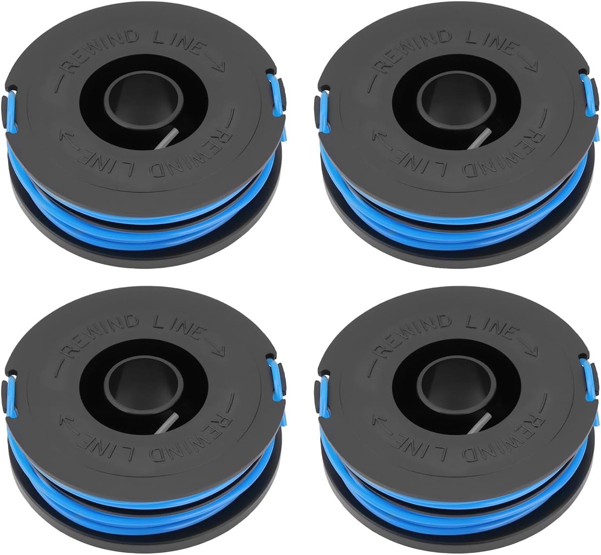 Grastrimmer Spoel 4 Pack - 5m x 1.5mm - Vervangingslijn - Geschikt voor Qualcast en MacAllister Grastrimmers