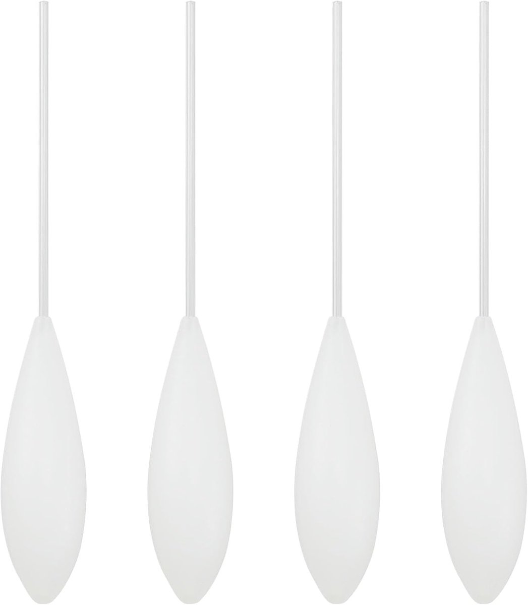 4 stks Vliegvissen Bombarda Drijvende Float 50g Karpervissen Inline Oppervlak Floats Lange Gegoten Oppervlak Float voor Karper Strand Kustlijn Vissen Oppervlak Controller Float