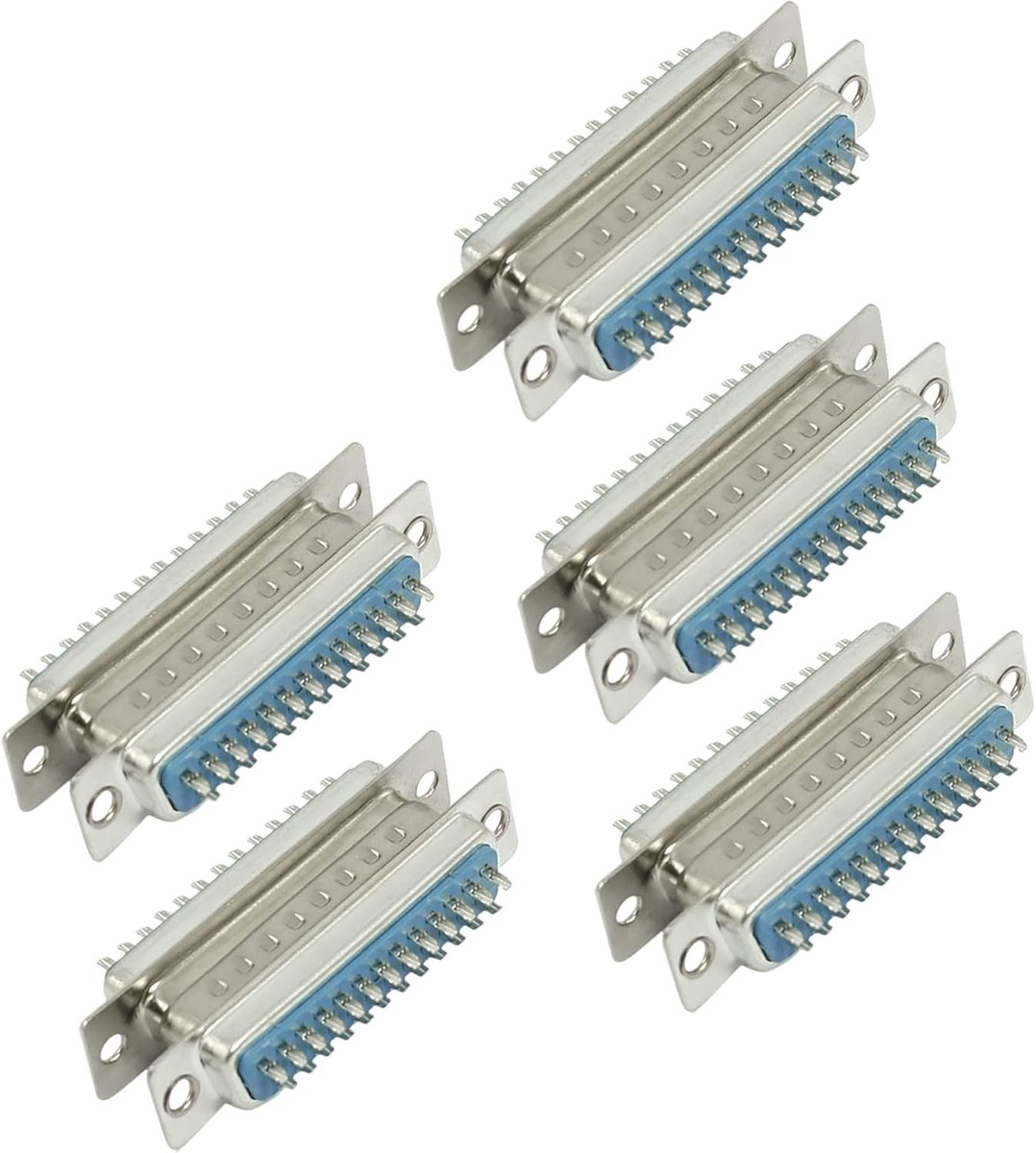 D-Sub adapterkabel 25 pin - set van 10 - plug naar socket - voor aansluiting van apparaten