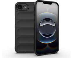 Liquid Silicone Case for iPhone 17e/iPhone 16e with Anti-Germ Protection, Anti-Scratch Soft Microfiber Lining, High Resilience Gel Rubber Full Body Shockproof Cover, Black