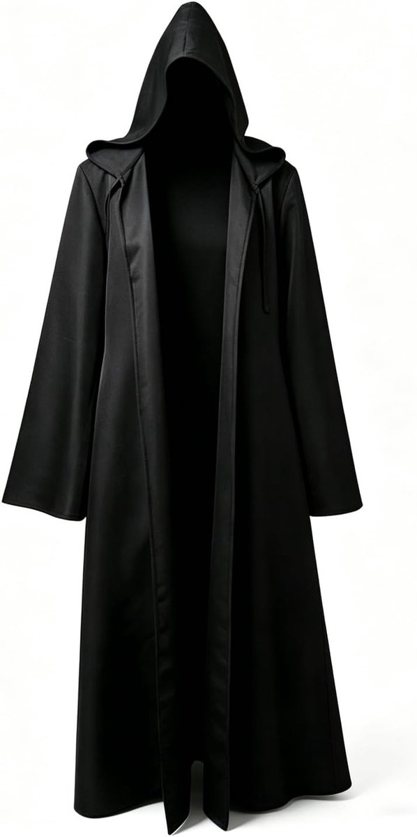 Cape voor heren met capuchon voor volwassenen