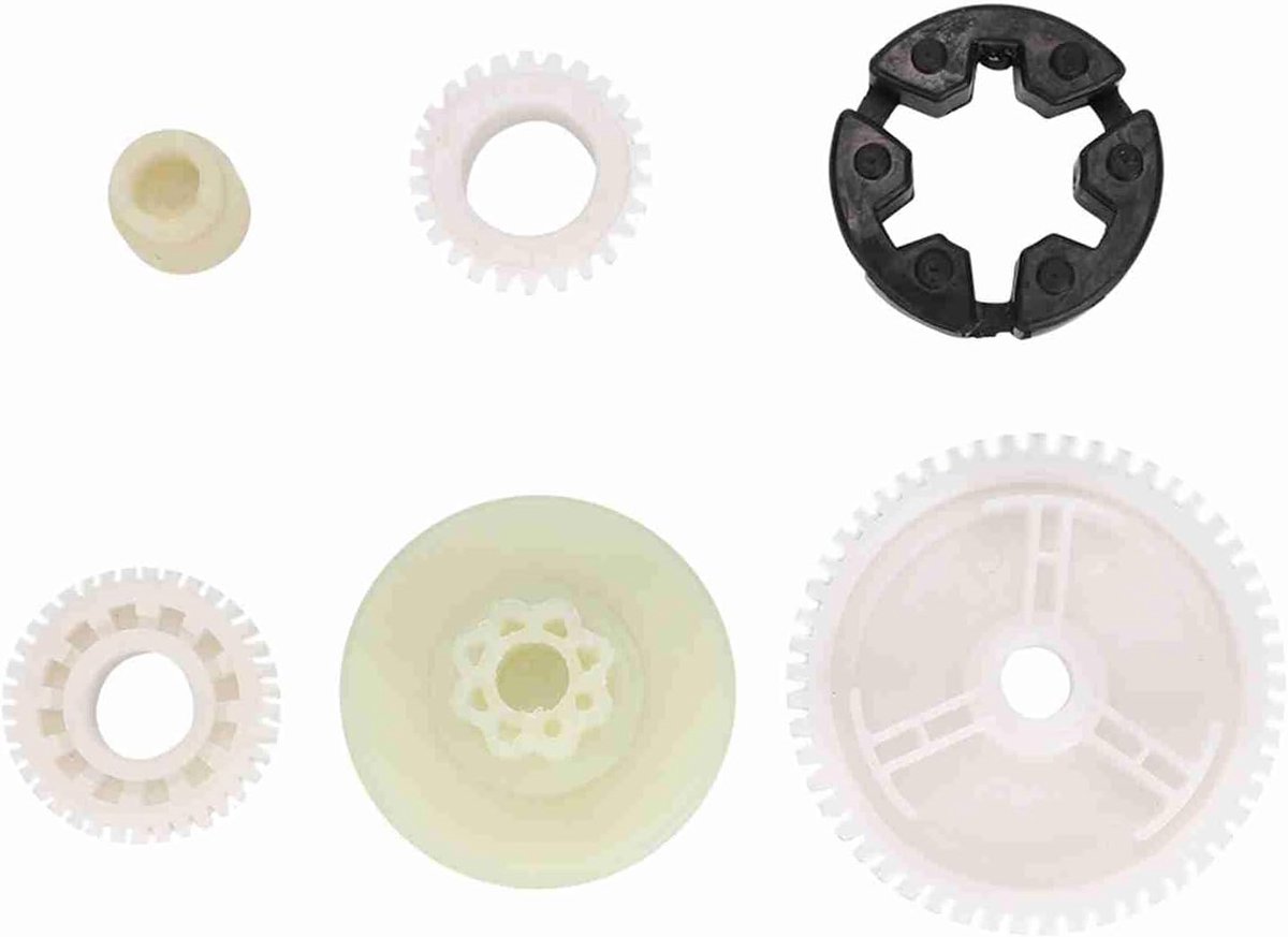 Raamlift Motor Gear , 6 Pcs Autoruit Bril Motor Gear Glas Lifting Motor Gear Vervanging Kit Fit voor : , Raamliften en accessoires