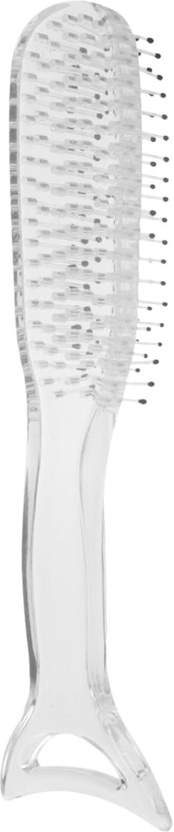 Haarborstel met Antislip Handvat Nylon Massagekam voor Droog haar Geschikt voor Steil haar Golvend Krullend Voorkomt Statische Elektriciteit Transparant Mermaid