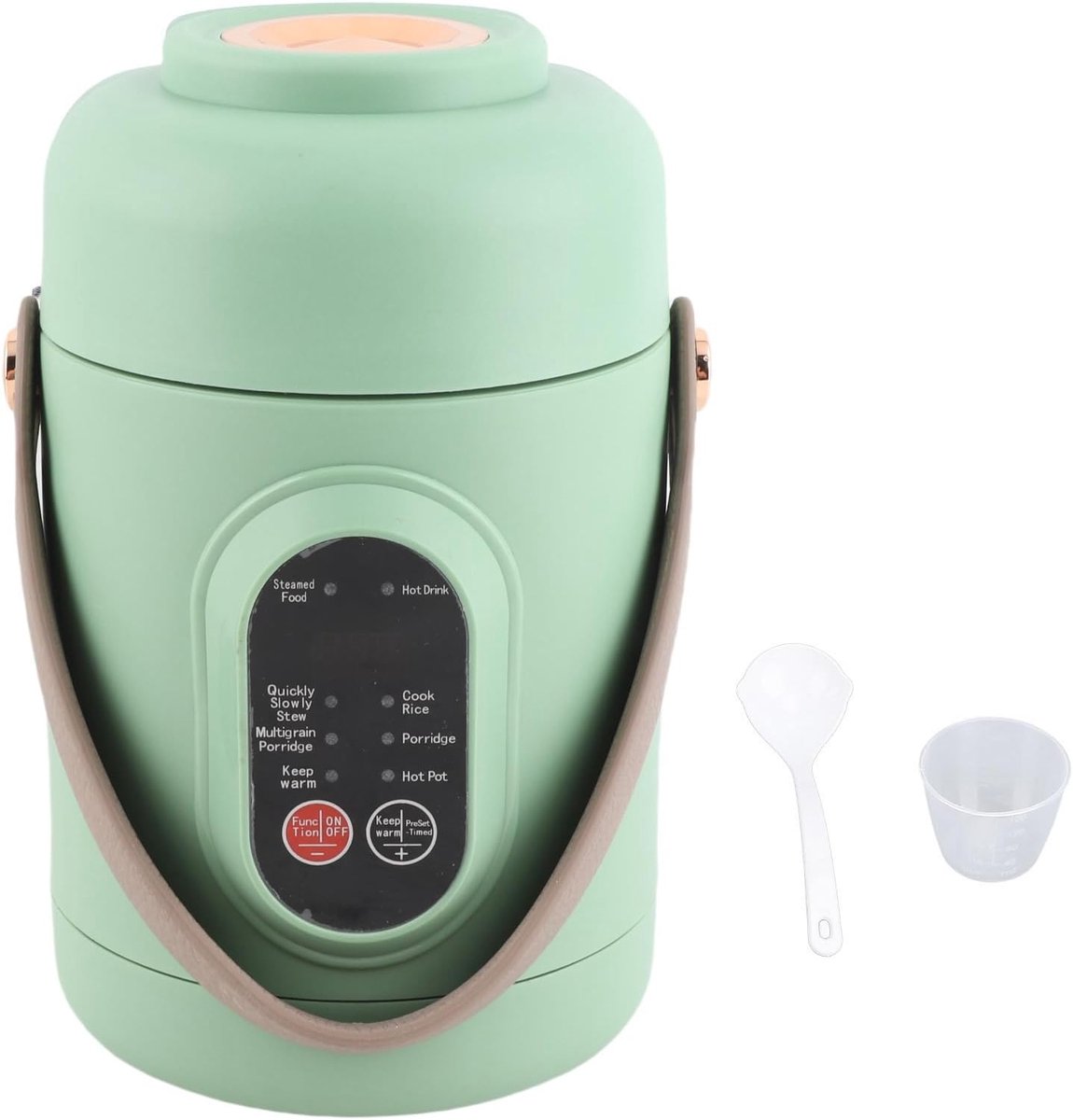 Elektrische Pot, 500 W Elektrische Waterkoker, Draagbare Kookpot voor Noedels, Pap, Soep, Rijst, Havermout, met Handvat, voor Huisvrouwen, Zakenmensen en