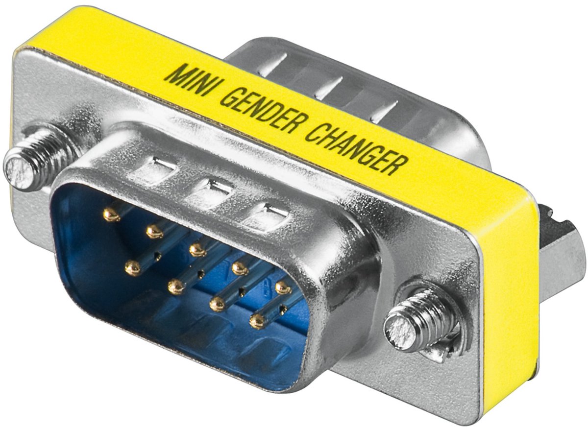Goobay D-SUB verloopstekker, D-SUB/RS-232 naar D-SUB/RS-232
