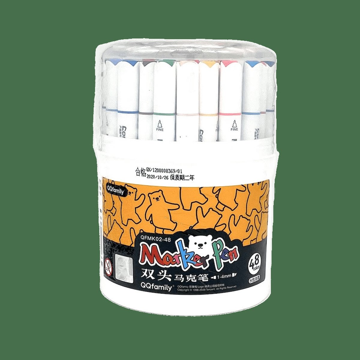 Comix set dubbelzijdige viltstiften, 48 stuks
