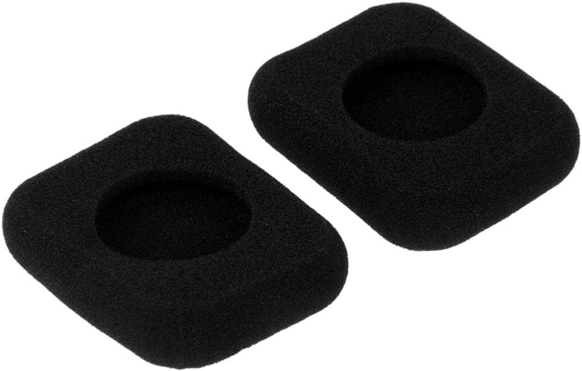 Vervangende oorkussens voor hoofdtelefoon - 2 stuks vierkante sponscovers voor optimaal comfort en geluidsisolatie
