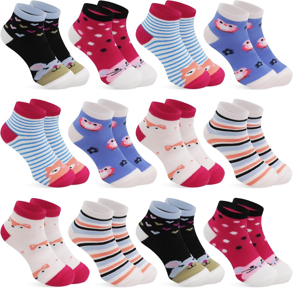 Sokken meisjes sneakersokken bont kinderen korte sportsokken voor zomer katoen schoolsokken meisjes kindersokken sport teniss casual 23-26 27-30 31-34